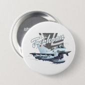漫画飛行機 缶バッジ (正面&裏面)