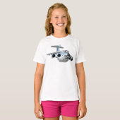 漫画飛行機 Tシャツ (正面フル)