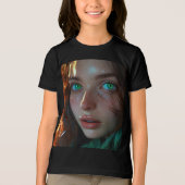  – 漫画高品質のスケルトン トライブレンドＴシャツ (正面)