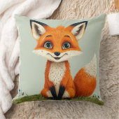 漫画魅力的キツネ笑顔 クッション (ブランケット)