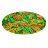 漫画鮮やか離れの：オレンジと緑 カッティングボード (角)