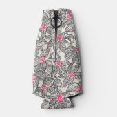 漫画鳥の花柄2 ボトルクーラー (裏面)