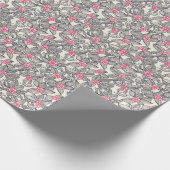 漫画鳥の花柄2 ラッピングペーパー (角)