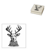 漫画鹿とセーター ラバースタンプ (押印)