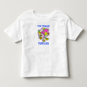 漫画10はカメをくすぐりました トドラーTシャツ