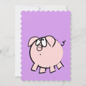 漫画4豚の年卵と生姜パーティーベビーInv 招待状 (裏面)