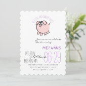 漫画4豚の年卵と生姜パーティーベビーInv 招待状 (スタンド正面)