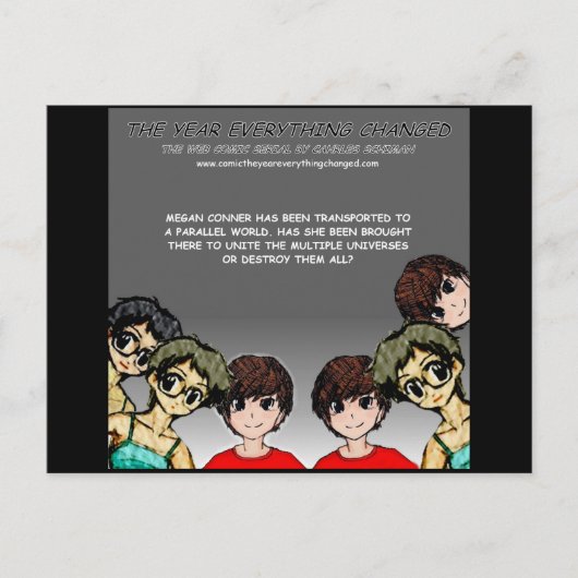 漫画：すべてが変わった年 ポストカード (正面)