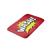 漫画「ウォッシュ！」 バスマット-赤