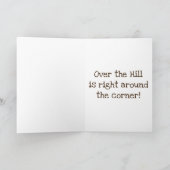 漫画・ドンキーズ「オーバー・ザ・ヒル」誕生日・ユーモア カード (内部)
