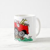 漫画: ノアのF150のトラック コーヒーマグカップ (正面右)