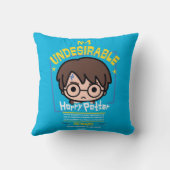 漫画「ハリー・ポッター指名手配」ポスター・グラフィック クッション (裏面)