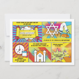 漫画 バー・ミッツヴァまたはバット・ミッツヴァ 招待状