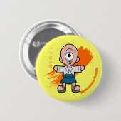 漫画・ヒトツメ妖怪 | 民俗日本の 缶バッジ (正面&裏面)