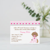 漫画・ベビーガール誕生のお知らせ 案内状 (スタンド正面)