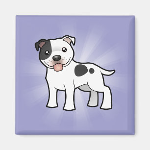 漫画(犬)スタッフォードブルテリア マグネット