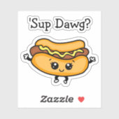 漫画 Sup Dawg ホットドッグ ステッカー シール (シート)