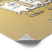 漫画； tanden op controlle bij de tandarts ポスター (角)