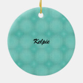 漫画Australian Kelpie Trotting 2 セラミックオーナメント (裏面)