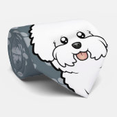 漫画Bichon Frise ネクタイ (ロール)