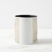 「漫画Birの16のスケッチからのピンクの鳥、 マグカップ (中央)