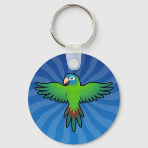 漫画Conure/Lorikeet/オウム キーホルダー