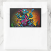 漫画Cthulhuロック転がn 長方形シール (バッグ)