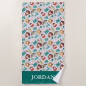 漫画HARRY POTTER™生き物&呪文パターン ビーチタオル (正面)