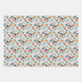 漫画HARRY POTTER™生き物&呪文パターン ラッピングペーパーシート (正面2)