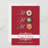 漫画HoHoクリスマスクッキーHappy Holiday 招待状 (正面)
