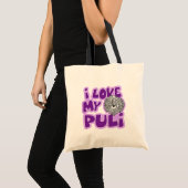 漫画I愛私の白いPuli トートバッグ (正面(商品))