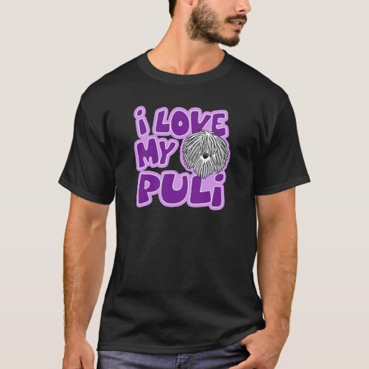 漫画I愛私の白いPuli Tシャツ (正面)