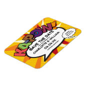 漫画KA-POWモダンおもしろい日付の保存 マグネット (左側)