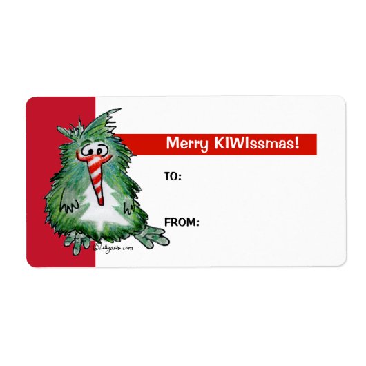 漫画Kiwi Bird 2クリスマスプレゼントラベルラベル ラベル (正面)