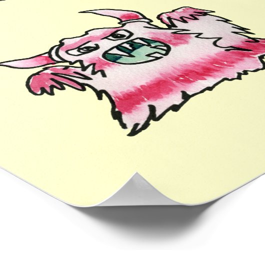 漫画MonSTARSイエローポスタパーソナライズされたー ポスター (角)