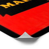 漫画No 1初版 – カンフーの野蛮な拳 ポスター (角)