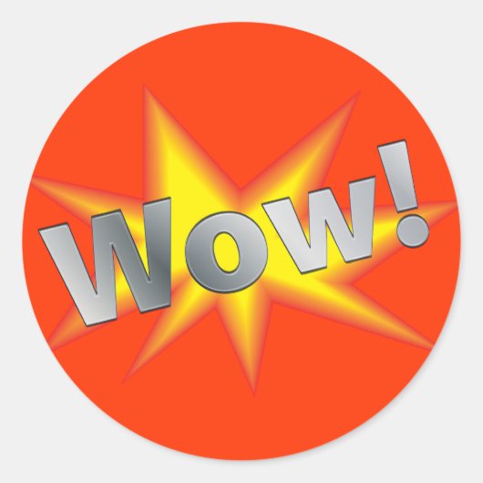 漫画WOW ラウンドシール (正面)