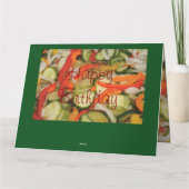 漬けおもしろい誕生日カード カード (裏面)