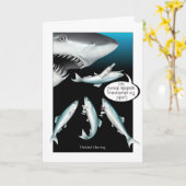 漬けニシン誕生日カード カード (黄色い花)