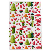 漬けユニーク物とキノコの中抱き枕 ミディアムペーパーバッグ (裏面)