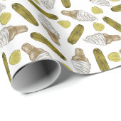 漬物とアイスクリームの包装紙 ラッピングペーパー (ロールコーナー)