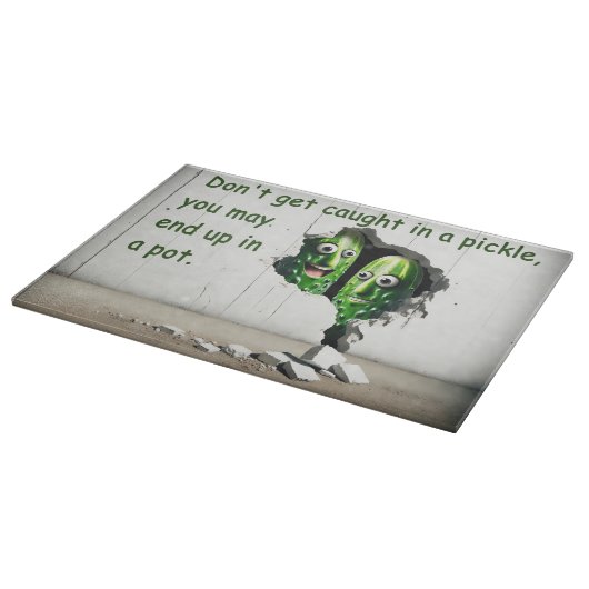 漬物に巻き込まれないで カッティングボード (角)