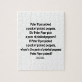 漬物のコショウのピーターのパイパーによって選ばれるコツコツつつく音 ジグソーパズル (縦)