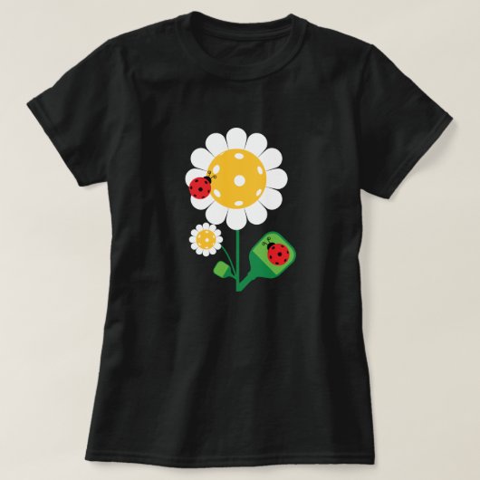 漬物のラディバードと漬け物の花 Tシャツ (デザイン正面)