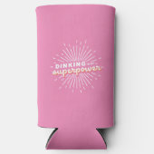 漬物の墨が私の超大国ギフトおもしろいだ スリム缶クーラー (正面)