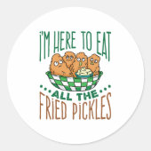 漬物の揚げ物の好き食べの全部ここに来た ラウンドシール (正面)