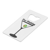 漬物の日マルティーニ漬け玉オリーブ クレジットカード栓抜き (正面アングル)