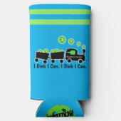 漬物の練習Dink I Can Blue and Green スリム缶クーラー (裏面)