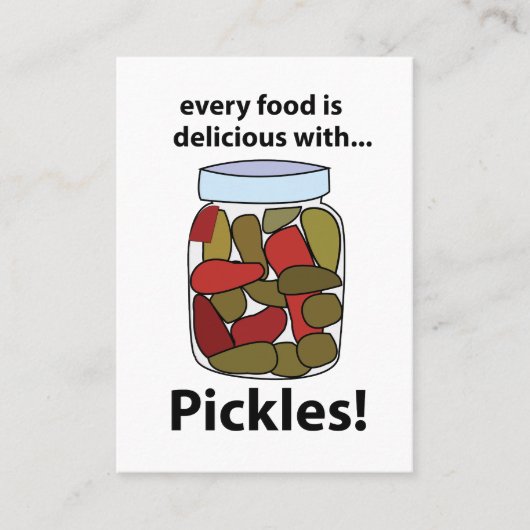 漬物は全部漬物 名刺 (正面)