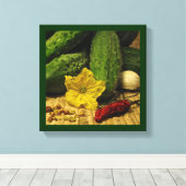 漬物を作る キャンバスプリント (インサイチュ (ウッドフロア))